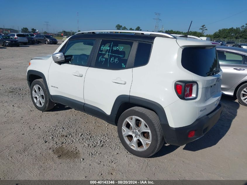 2018 Jeep Renegade Limited VIN: ZACCJBDB9JPH03061 Lot: 40143346