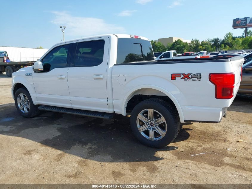 2019 Ford F-150 Lariat VIN: 1FTEW1E40KKD70488 Lot: 40143418