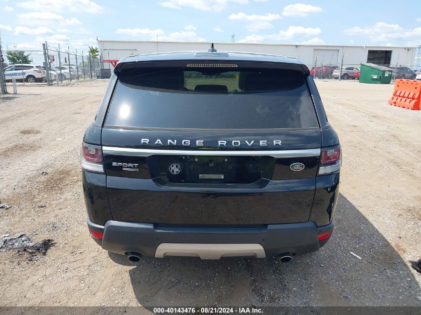 2016 Land Rover Range Rover Sport 3.0L V6 Supercharged Hse VIN: SALWR2VFXGA637936 Lot: 40143476