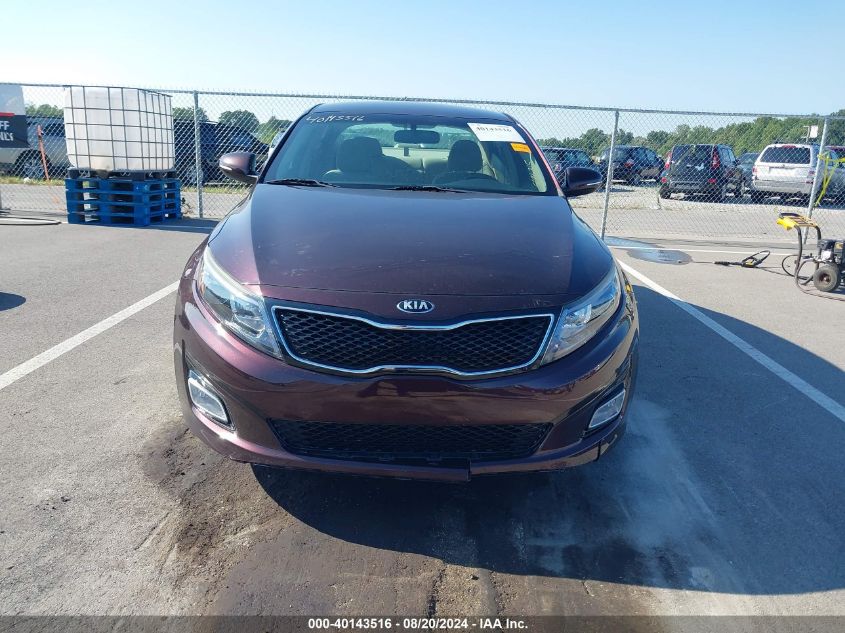 2015 Kia Optima Lx VIN: 5XXGM4A75FG480310 Lot: 40143516