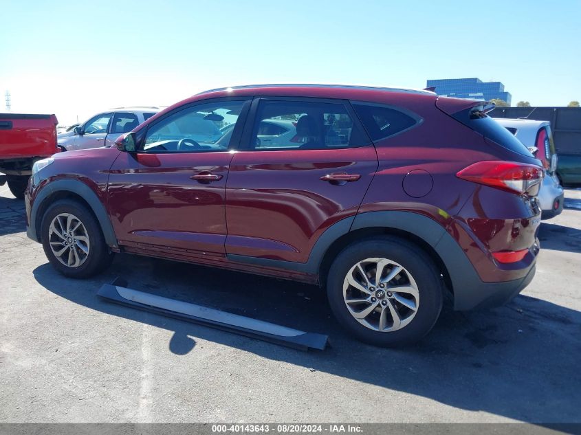 2018 Hyundai Tucson Sel VIN: KM8J3CA4XJU646909 Lot: 40143643