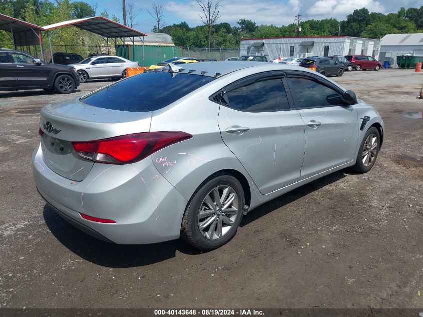 2015 Hyundai Elantra Se VIN: 5NPDH4AE9FH578802 Lot: 40143648