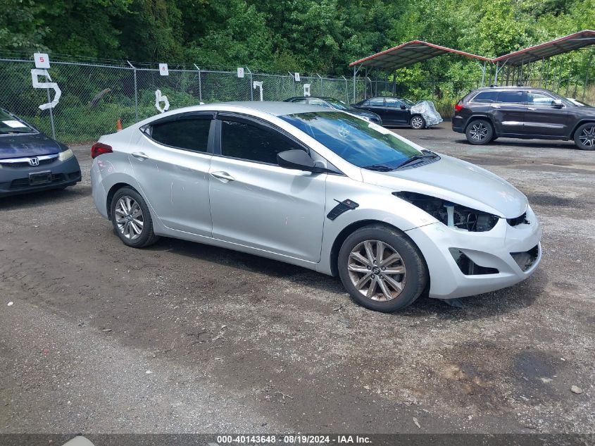 2015 Hyundai Elantra Se VIN: 5NPDH4AE9FH578802 Lot: 40143648