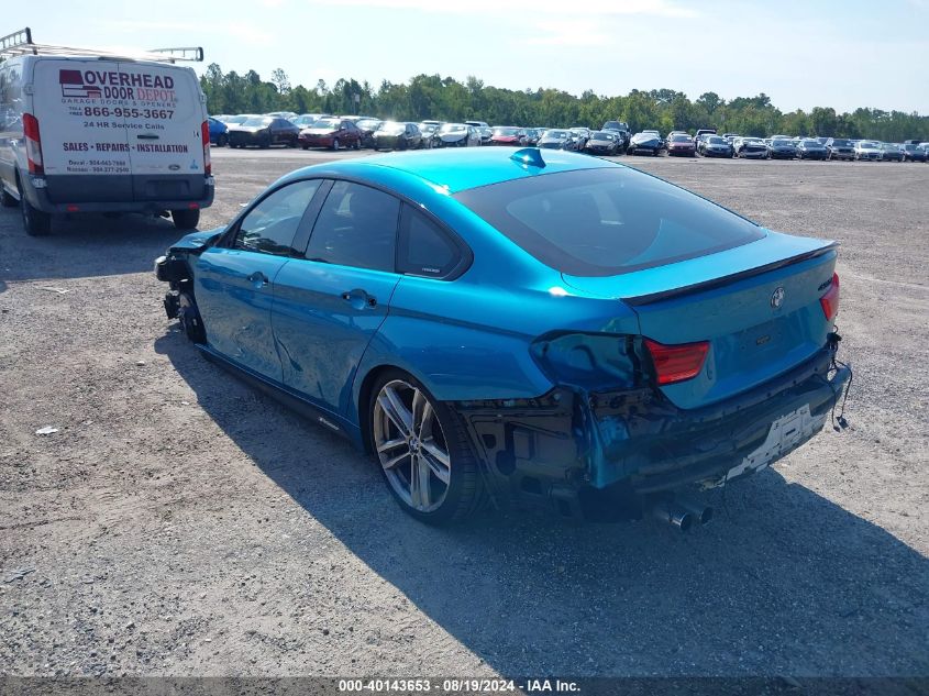 2018 BMW 430I Gran Coupe xDrive VIN: WBA4J3C56JBL03732 Lot: 40143653