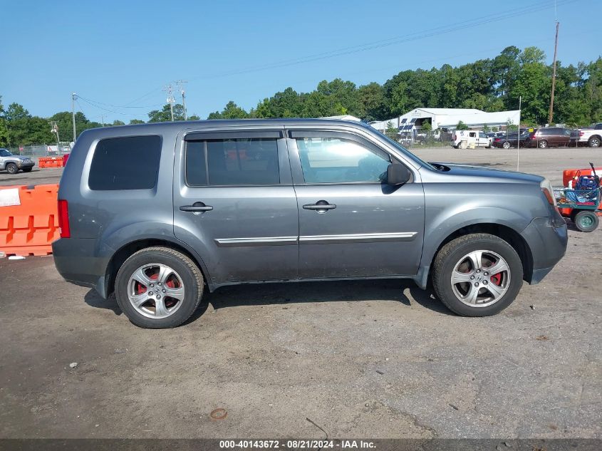 2012 Honda Pilot Ex-L VIN: 5FNYF4H56CB081035 Lot: 40143672