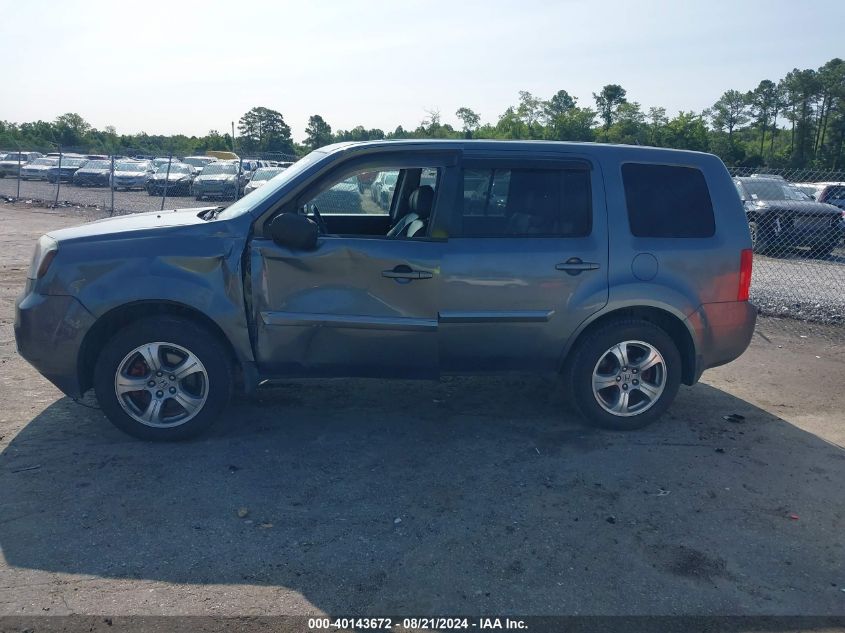 2012 Honda Pilot Ex-L VIN: 5FNYF4H56CB081035 Lot: 40143672