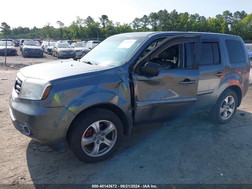 2012 Honda Pilot Ex-L VIN: 5FNYF4H56CB081035 Lot: 40143672