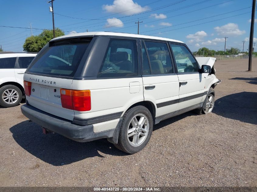 1998 Land Rover Range Rover Hse VIN: SALPV1442WA390856 Lot: 40143725