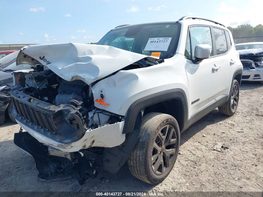 2017 Jeep Renegade Latitude VIN: ZACCJBBBXHPF11452 Lot: 40143727