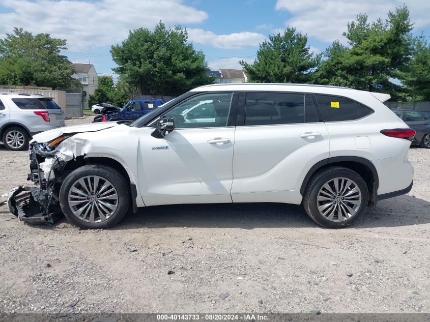 5TDEBRCH5MS040891 2021 Toyota Highlander Hybrid Platinum