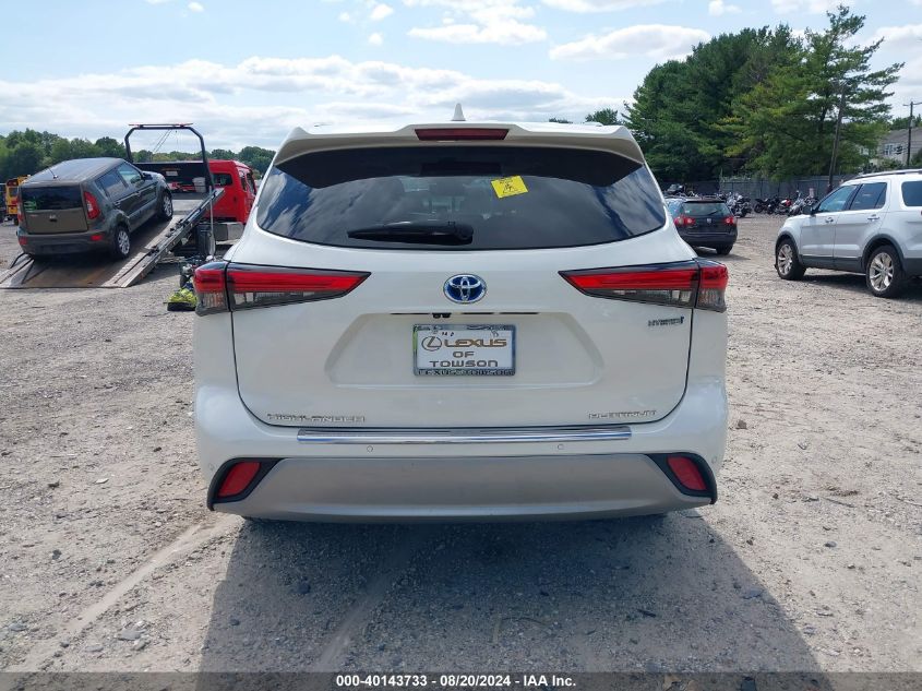 5TDEBRCH5MS040891 2021 Toyota Highlander Hybrid Platinum