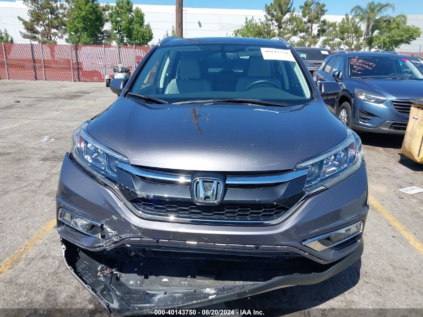 2015 Honda Cr-V Ex-L VIN: 2HKRM3H7XFH552048 Lot: 40143750