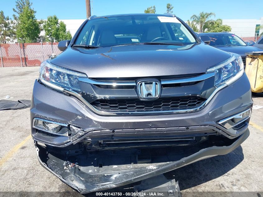 2015 Honda Cr-V Ex-L VIN: 2HKRM3H7XFH552048 Lot: 40143750