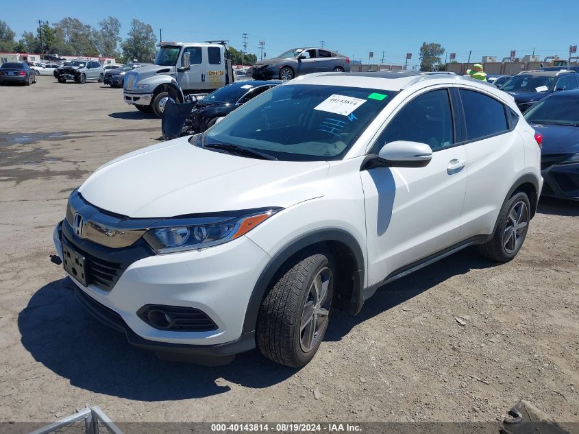 2022 Honda Hr-V Awd Ex VIN: 3CZRU6H54NM744018 Lot: 40143814