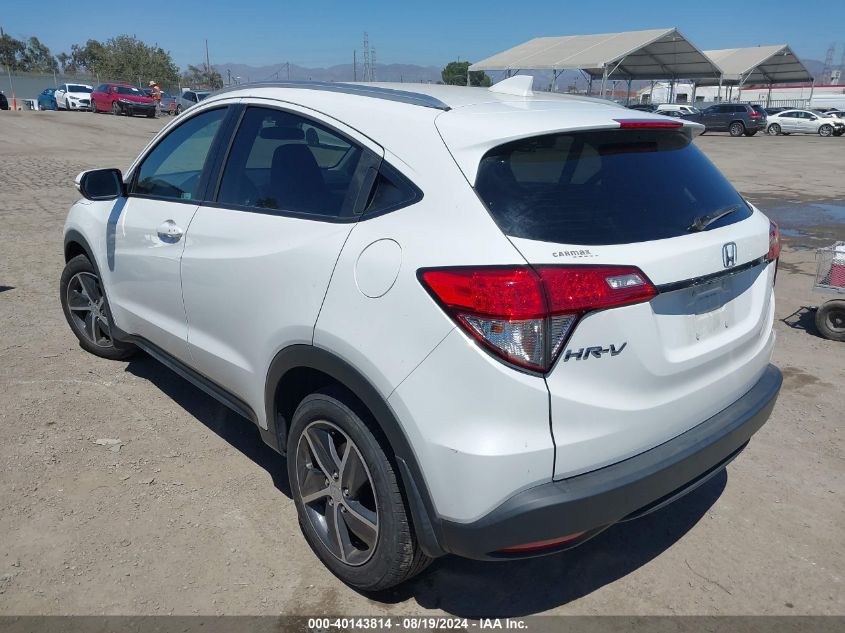 2022 Honda Hr-V Awd Ex VIN: 3CZRU6H54NM744018 Lot: 40143814