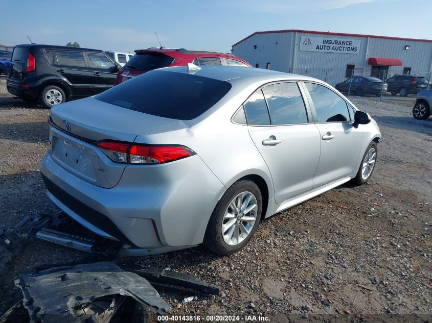 2020 Toyota Corolla Le VIN: 5YFHPRAEXLP027827 Lot: 40143816