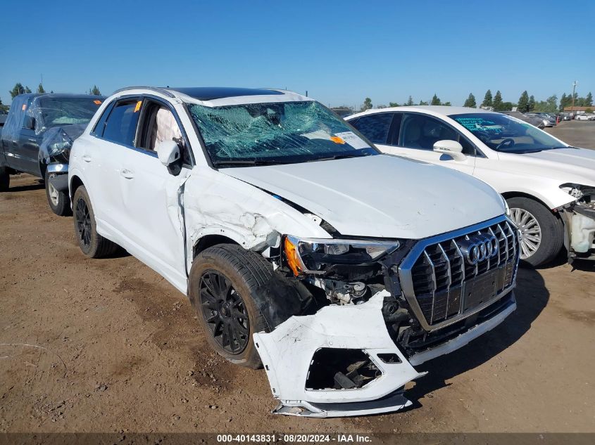 2022 AUDI Q3 PREMIUM 40 TFSI QUATTRO TIPTRONIC - WA1AUCF38N1003381