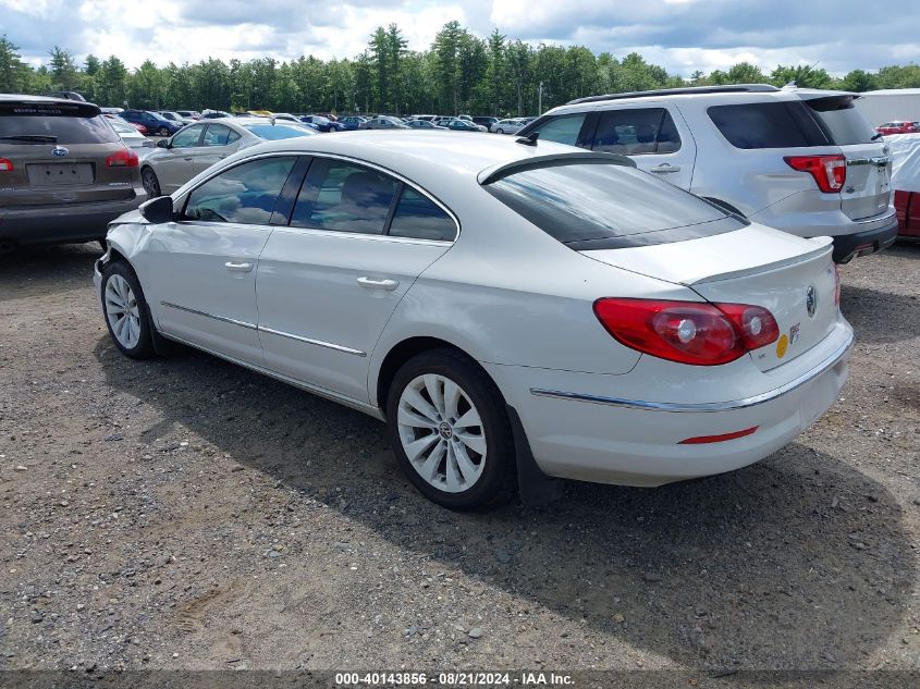 2011 Volkswagen Cc Sport VIN: WVWNP7AN9BE721055 Lot: 40143856