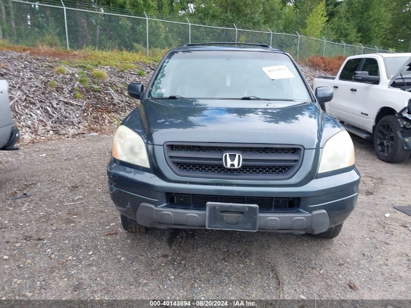 2005 Honda Pilot Exl VIN: 5FNYF18615B031329 Lot: 40143894