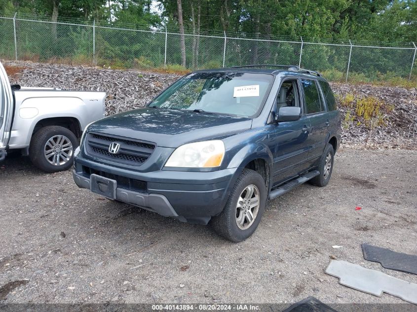 2005 Honda Pilot Exl VIN: 5FNYF18615B031329 Lot: 40143894