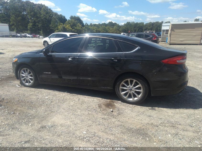 2018 Ford Fusion Hybrid Se VIN: 3FA6P0LU1JR128033 Lot: 40143904