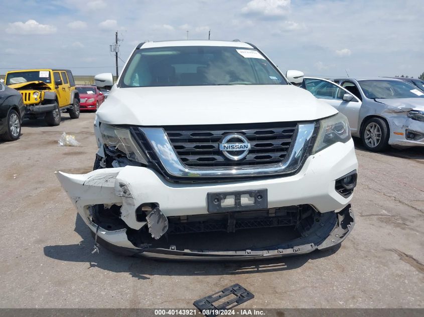 2017 Nissan Pathfinder Sl VIN: 5N1DR2MN1HC600802 Lot: 40143921