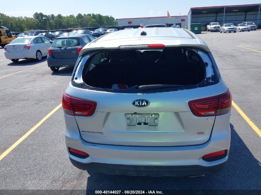 2019 Kia Sorento 2.4L L VIN: 5XYPG4A39KG577620 Lot: 40144027