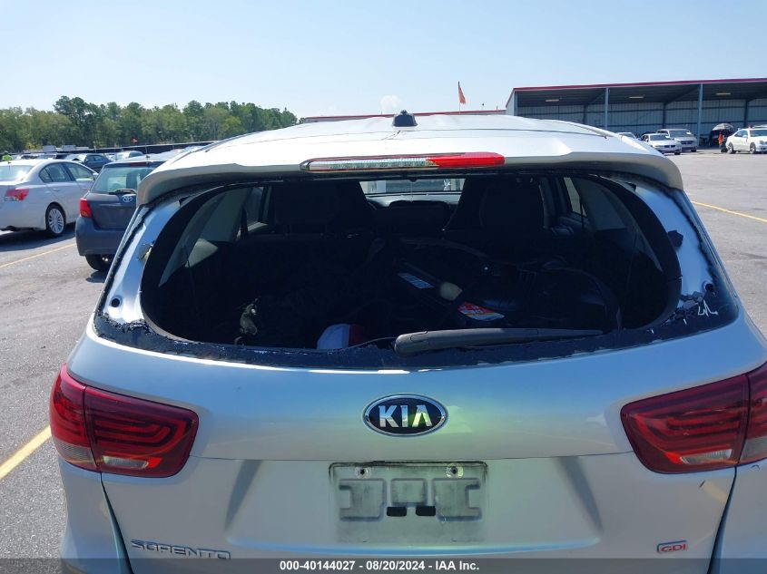 2019 Kia Sorento 2.4L L VIN: 5XYPG4A39KG577620 Lot: 40144027