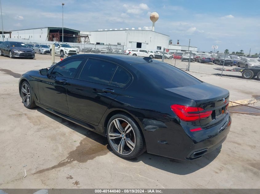 2018 BMW 740I VIN: WBA7E2C53JG742126 Lot: 40144040