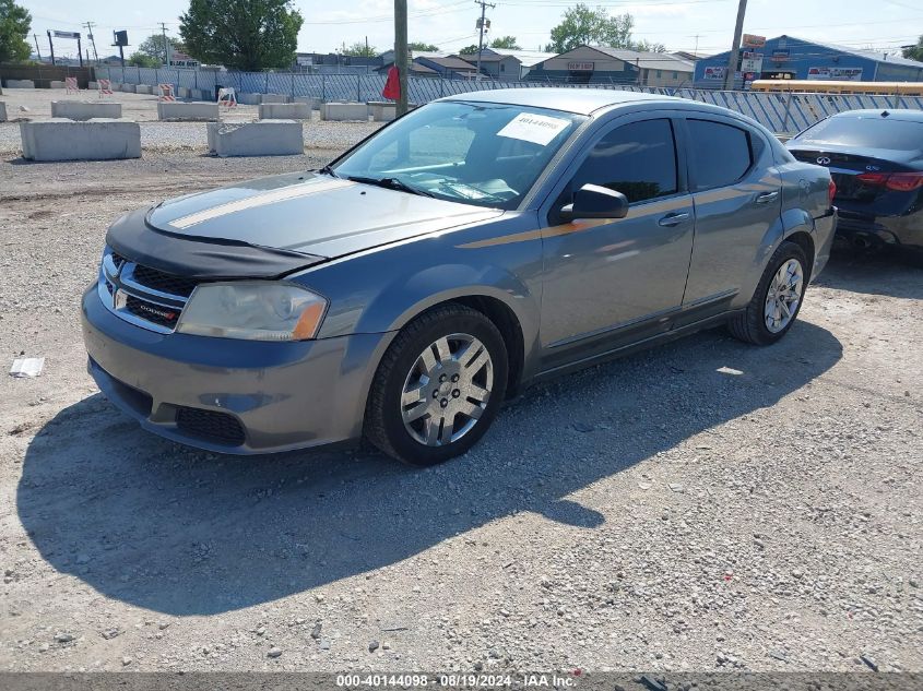 2012 Dodge Avenger Se VIN: 1C3CDZAB2CN206745 Lot: 40144098