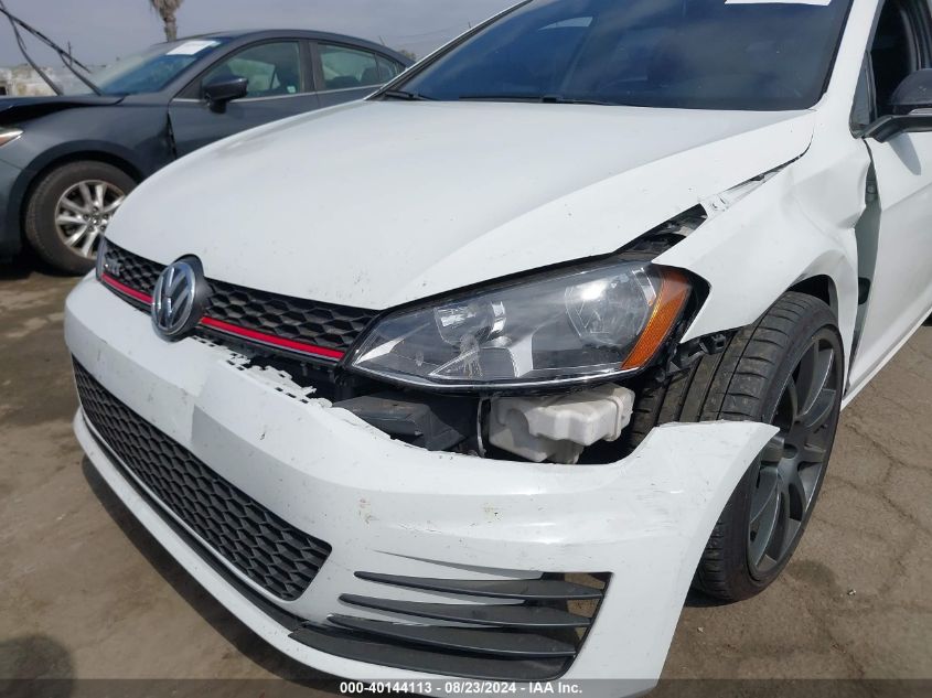 2016 Volkswagen Golf Gti S 4-Door VIN: 3VW5T7AU5GM068659 Lot: 40144113