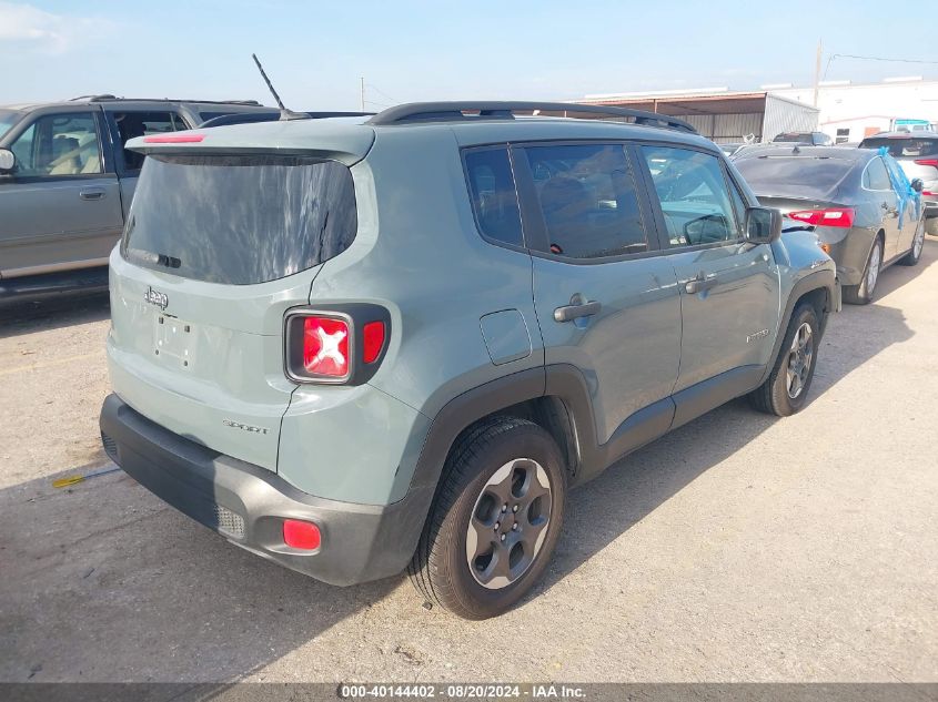 2017 Jeep Renegade Sport VIN: ZACCJAAB6HPE67798 Lot: 40144402