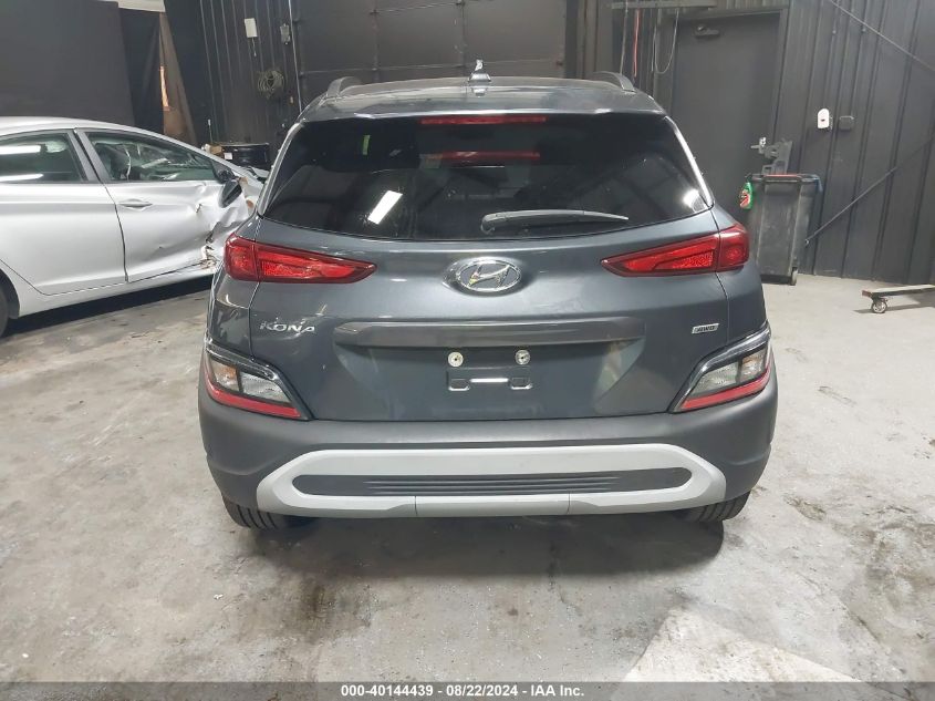 2022 Hyundai Kona Sel VIN: KM8K6CAB1NU903200 Lot: 40144439