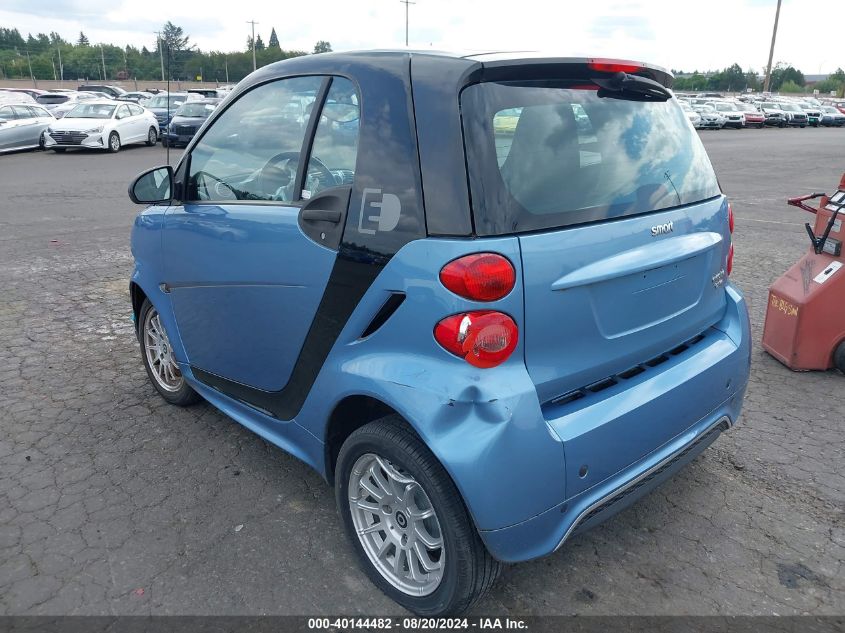 2014 Smart Fortwo Electric Drive Passion VIN: WMEEJ9AA1EK733170 Lot: 40144482