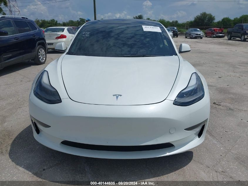 2022 Tesla Model 3 Rear-Wheel Drive VIN: 5YJ3E1EA5NF186200 Lot: 40144605