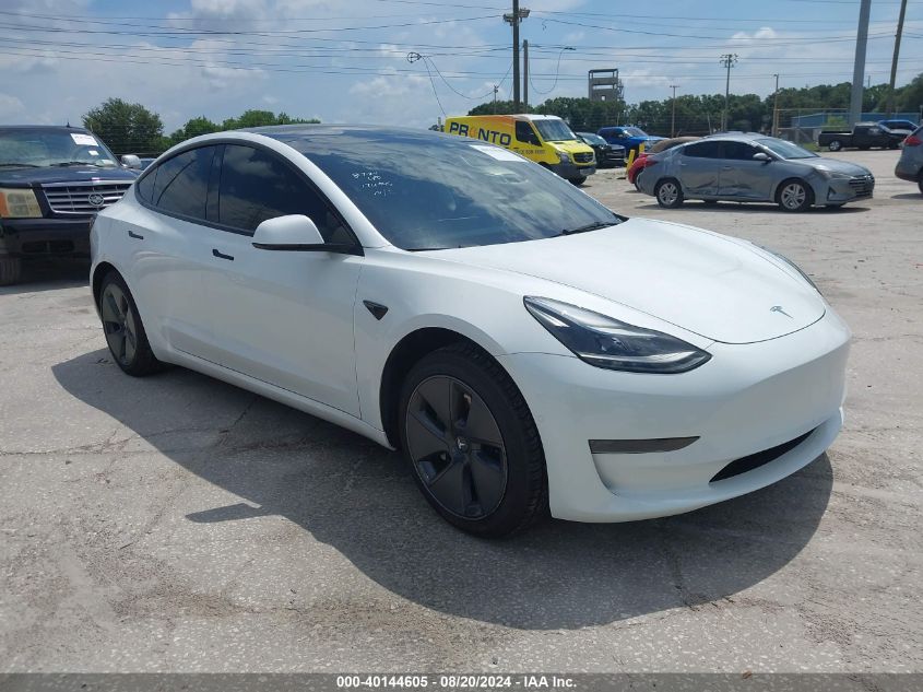 2022 TESLA MODEL 3 REAR-WHEEL DRIVE - 5YJ3E1EA5NF186200