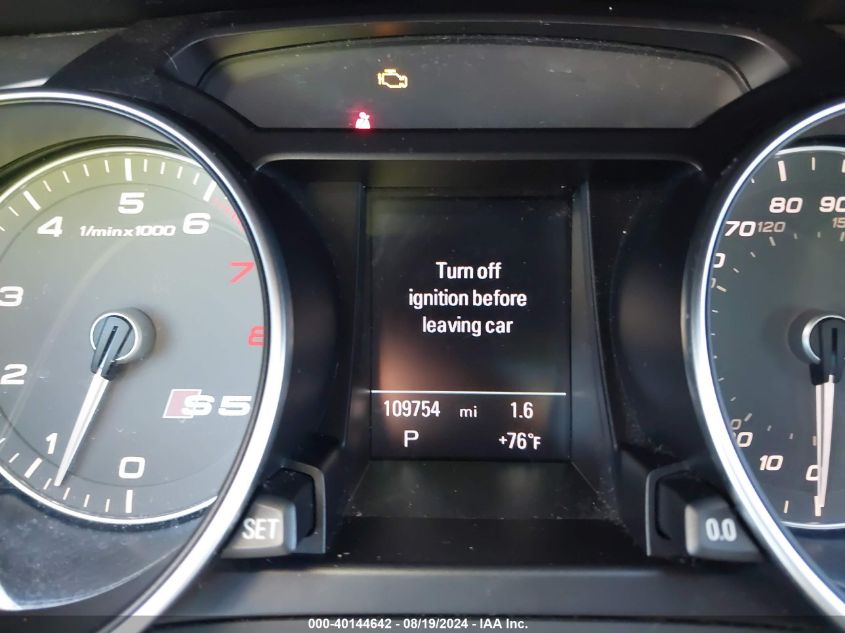 2013 Audi S5 3.0T Premium Plus VIN: WAUVGAFR8DA031099 Lot: 40144642