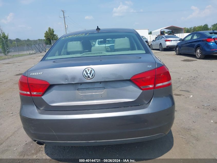 2012 Volkswagen Passat 2.5L Se VIN: 1VWBP7A32CC038433 Lot: 40144721