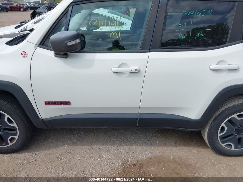 2016 Jeep Renegade Trailhawk VIN: ZACCJBCT8GPC57259 Lot: 40144722