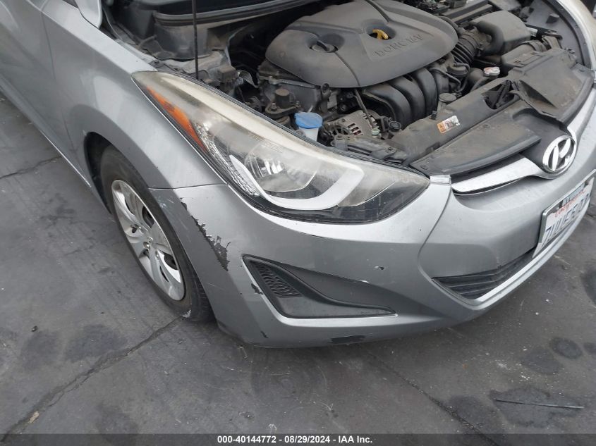 2016 Hyundai Elantra Se VIN: 5NPDH4AE6GH698963 Lot: 40144772