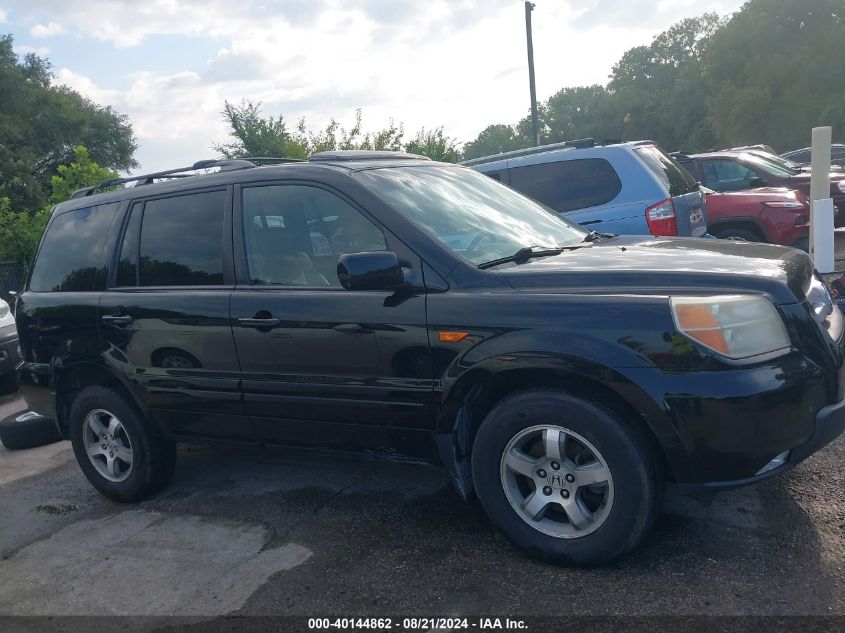 2007 Honda Pilot Ex-L VIN: 2HKYF18537H511013 Lot: 40144862