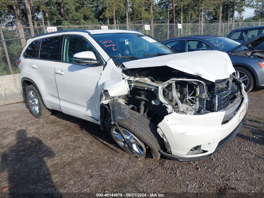 2016 TOYOTA HIGHLANDER LIMITED V6 - 5TDDKRFH5GS339907