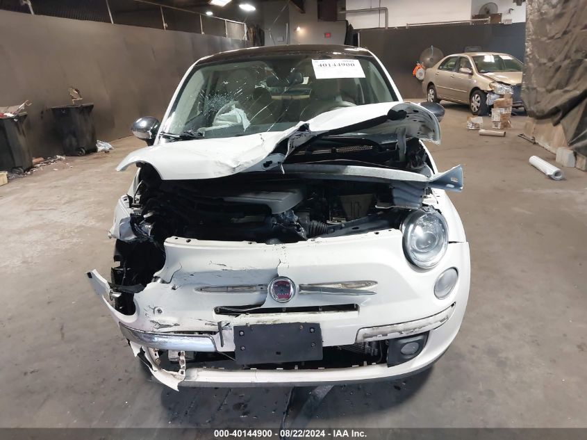 2012 Fiat 500 Lounge VIN: 3C3CFFCR5CT106562 Lot: 40144900