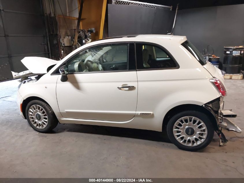 2012 Fiat 500 Lounge VIN: 3C3CFFCR5CT106562 Lot: 40144900