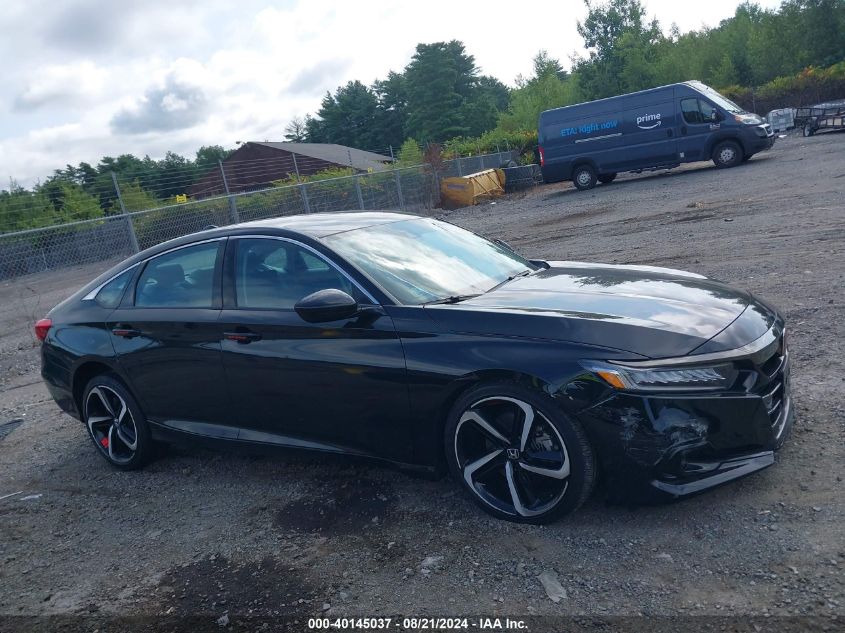 2022 Honda Accord Sport Se VIN: 1HGCV1F48NA111834 Lot: 40145037