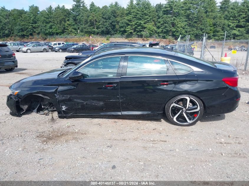 2022 Honda Accord Sport Se VIN: 1HGCV1F48NA111834 Lot: 40145037