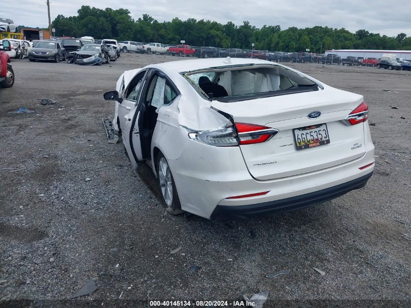 2019 Ford Fusion Se VIN: 3FA6P0LU2KR101330 Lot: 40145134