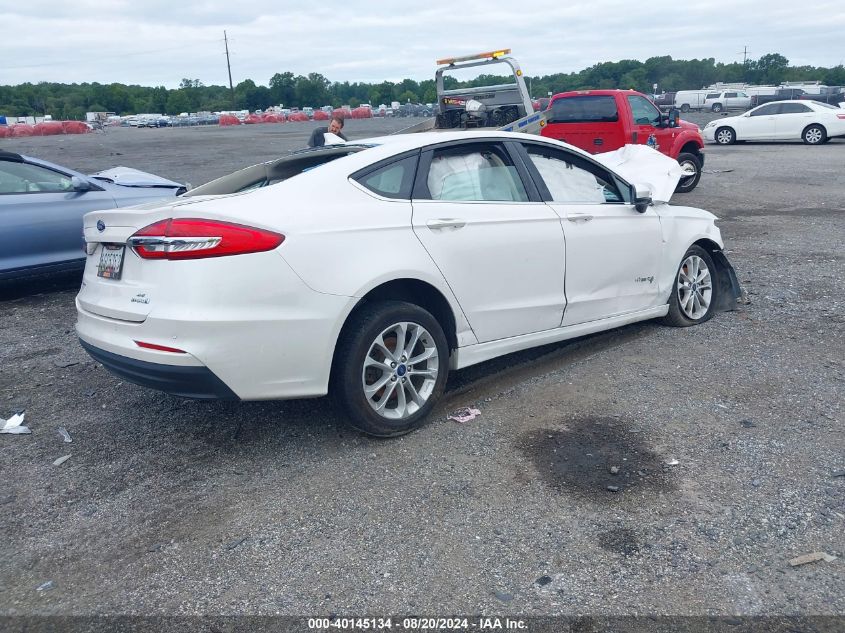 2019 Ford Fusion Se VIN: 3FA6P0LU2KR101330 Lot: 40145134