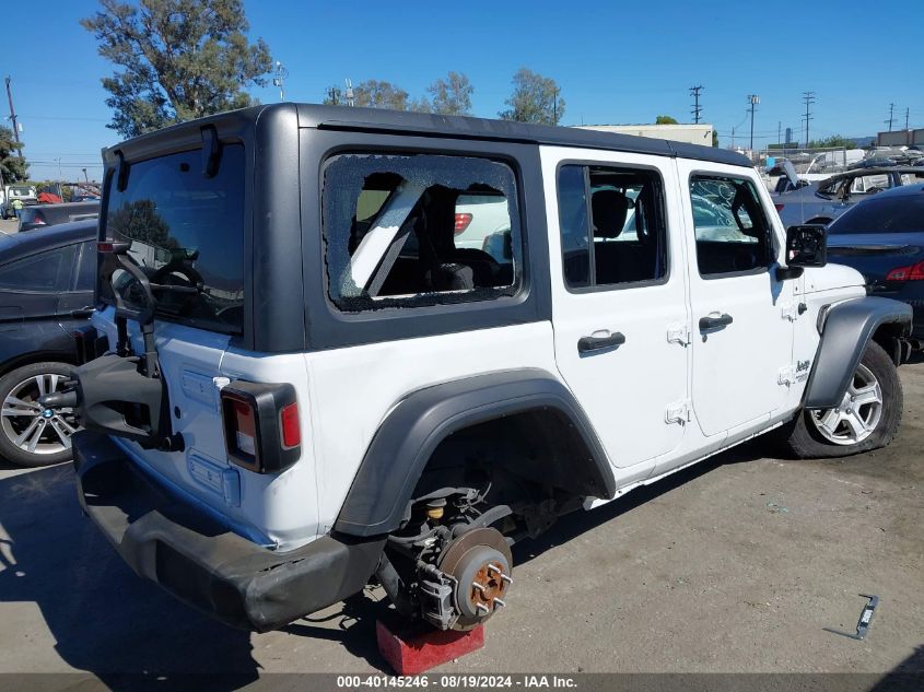 2019 Jeep Wrangler Unlimited Sport S 4X4 VIN: 1C4HJXDN4KW622549 Lot: 40145246