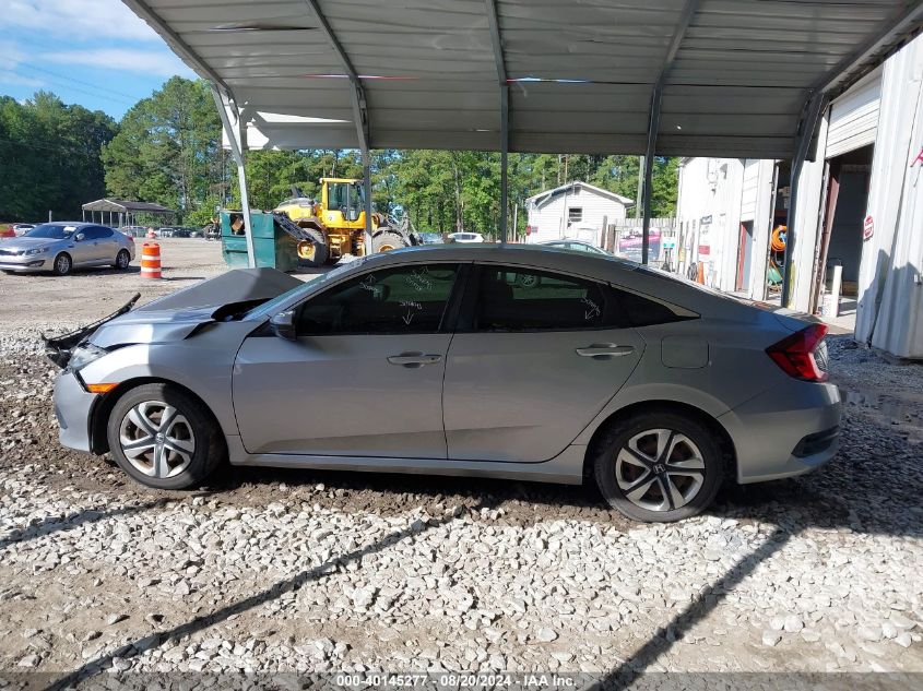 2018 Honda Civic Lx VIN: 19XFC2F59JE006842 Lot: 40145277